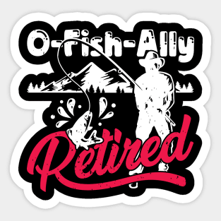 Fishing Fisher Retirement Fisherman Gift Sticker